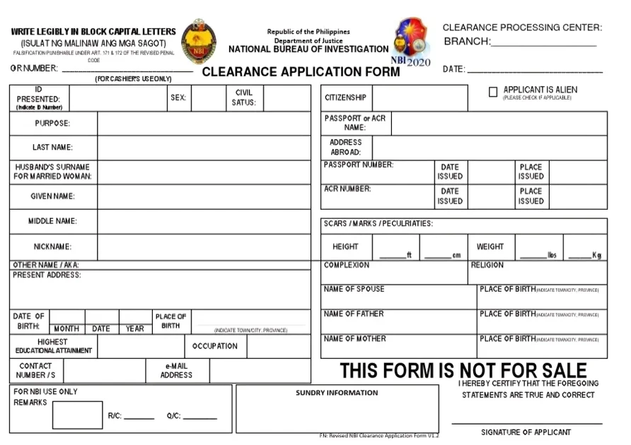 How to Print the NBI Application Form