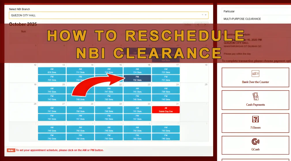 Steps to Reschedule Your NBI Appointment