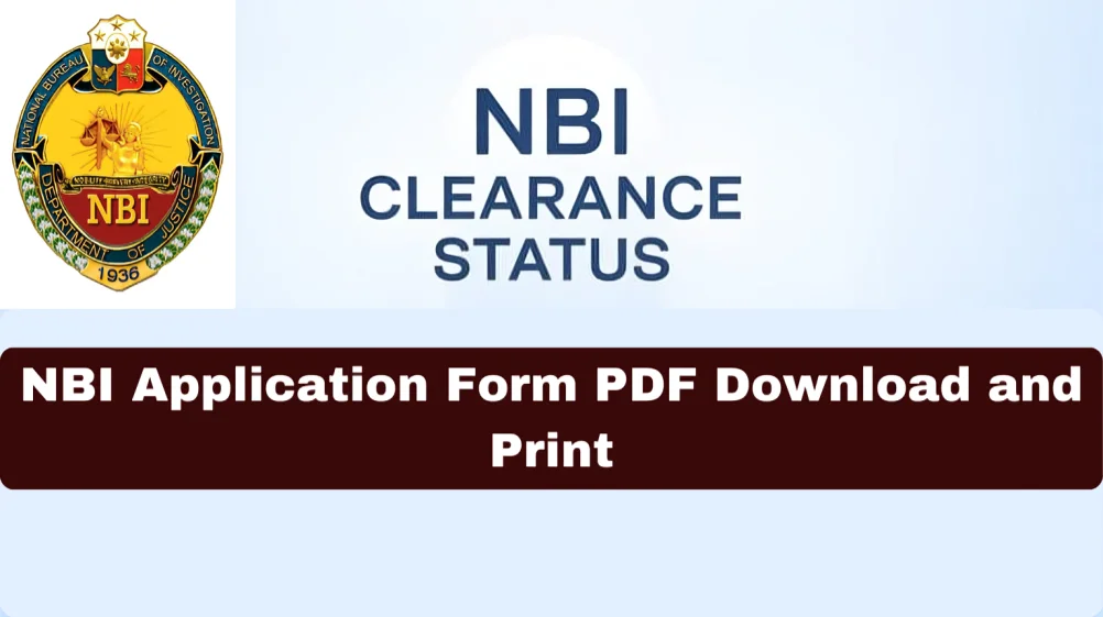 NBI Application Form PDF Download and Print