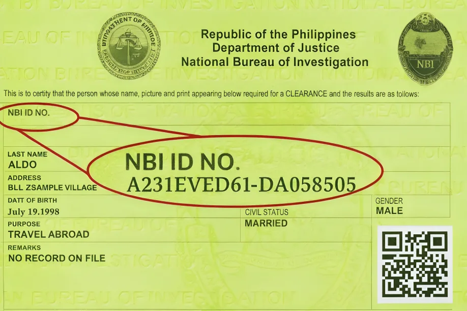 Step 3: Enter Your Old NBI ID Number