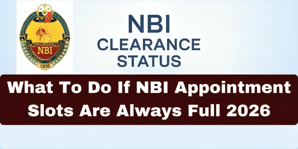 What To Do If NBI Appointment Slots Are Always Full 2026